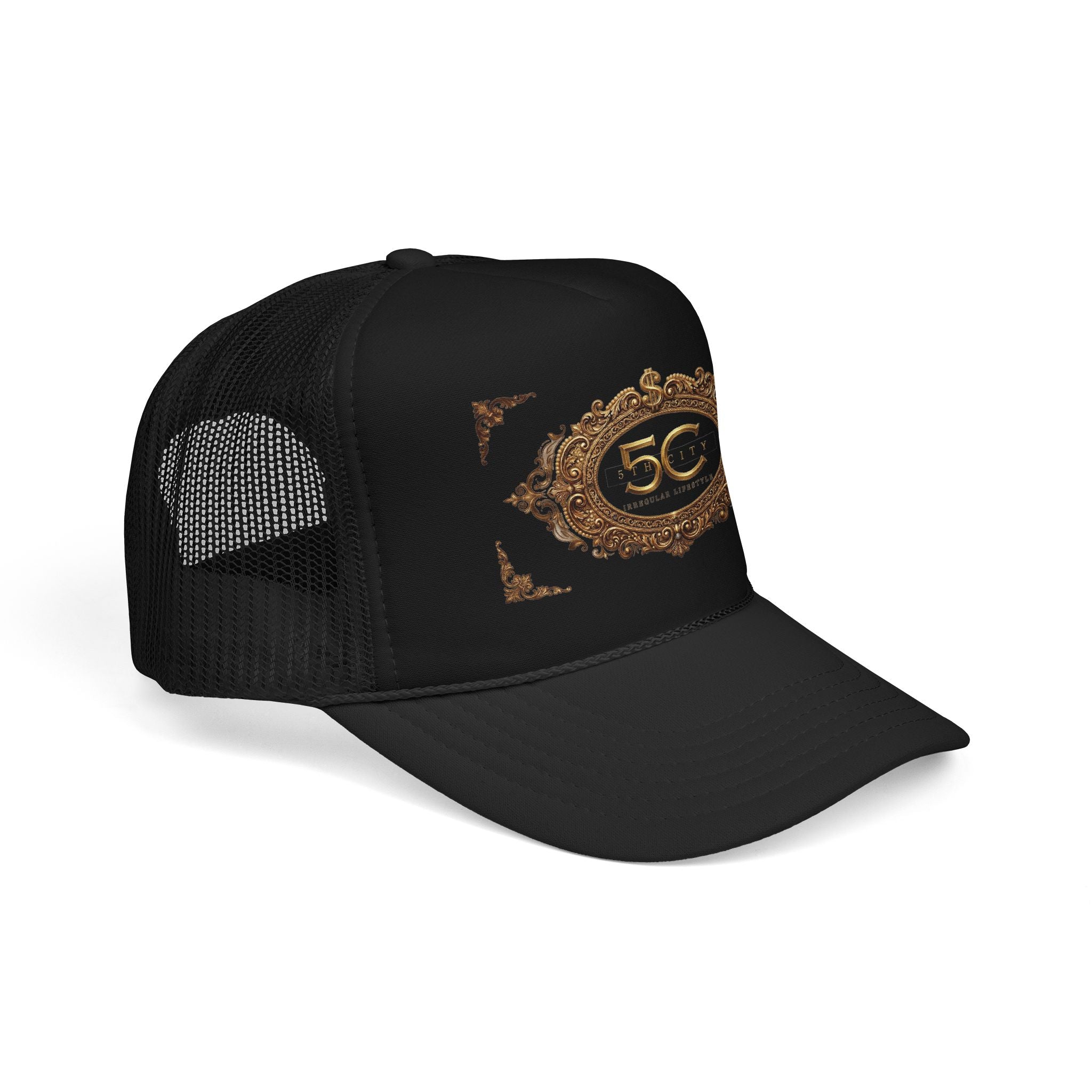 5th City 1st Year Anniversary Gold Emblem Trucker Hat