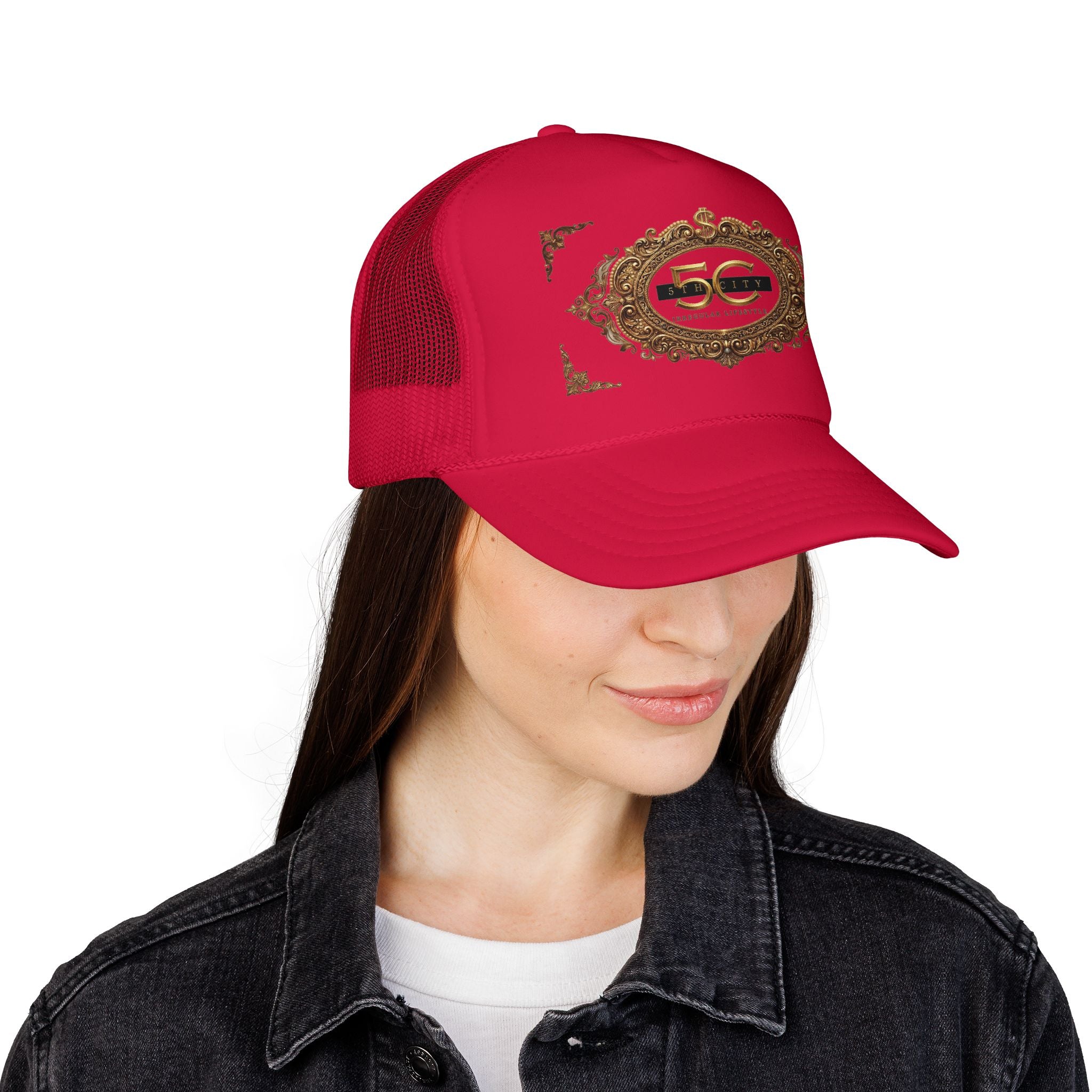 5th City 1st Year Anniversary Gold Emblem Trucker Hat