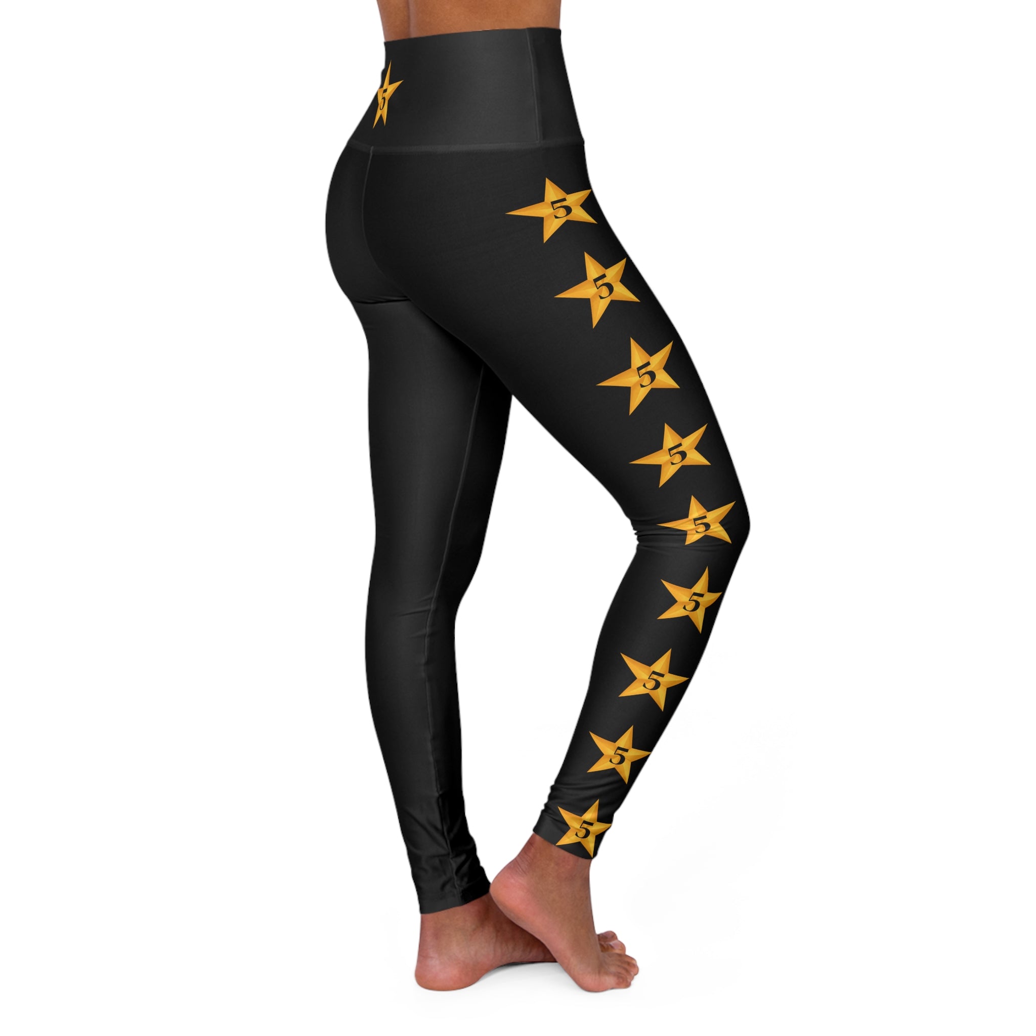 Star High Waisted Yoga Leggings