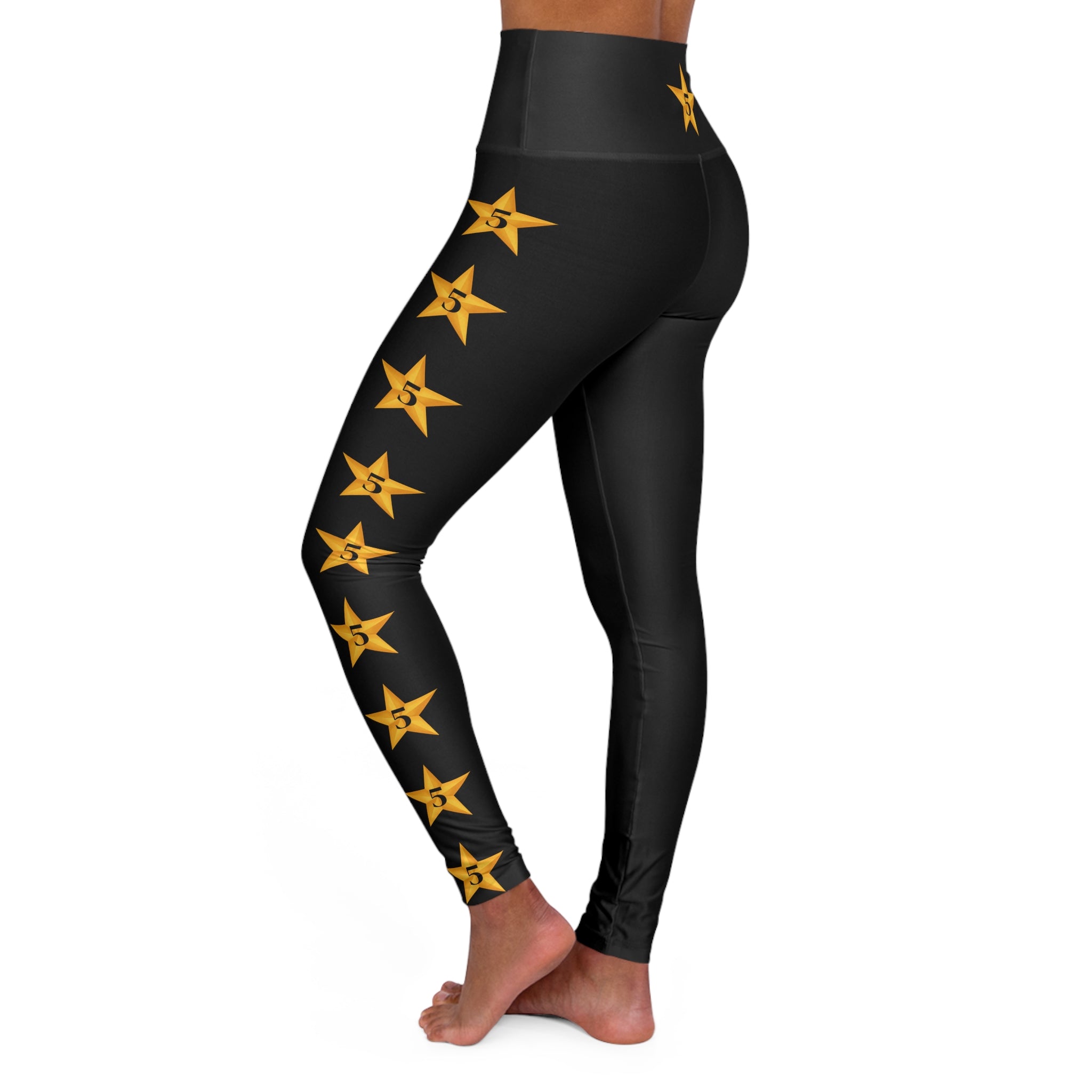 Star High Waisted Yoga Leggings
