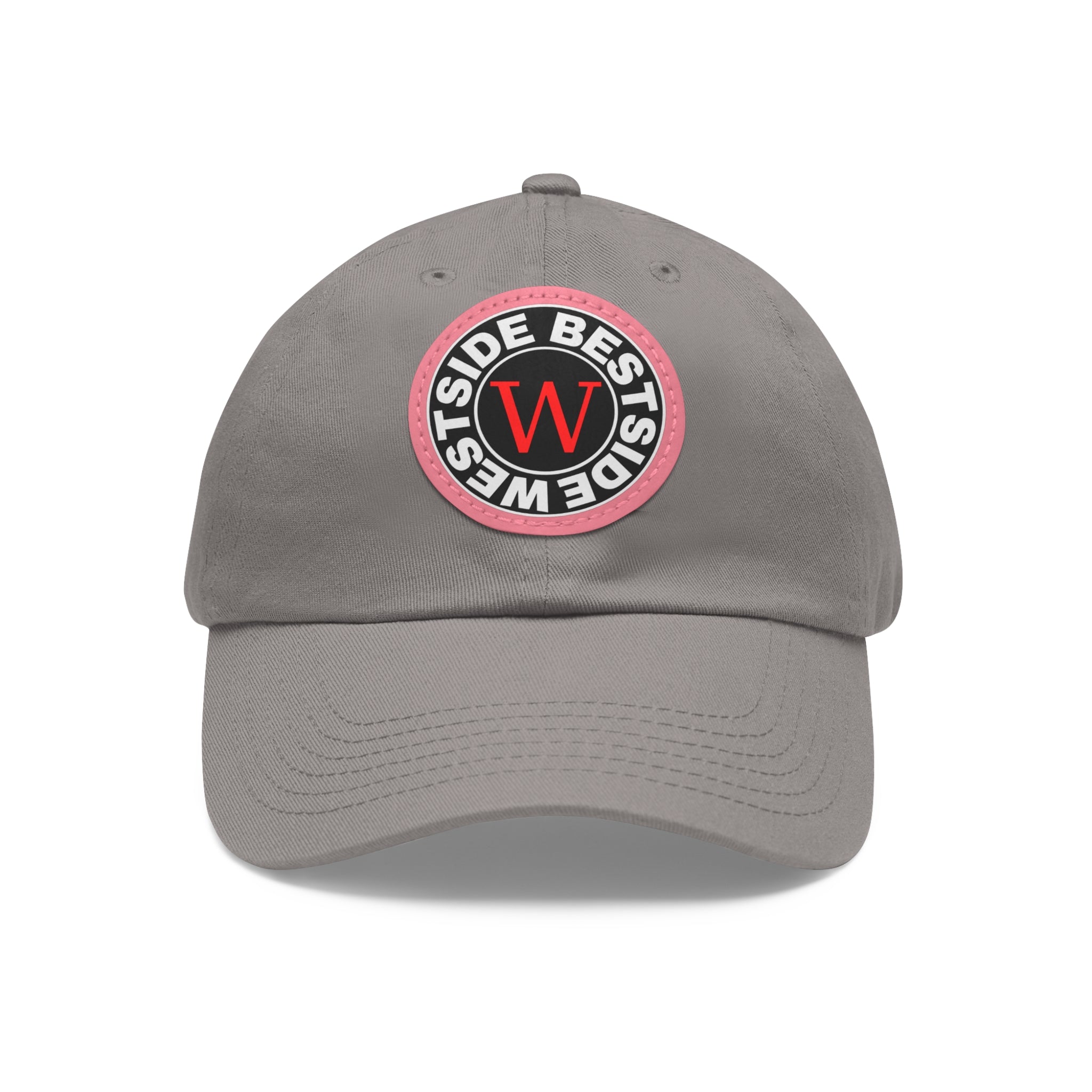 Westside Dad Hat with Leather Patch (Round)