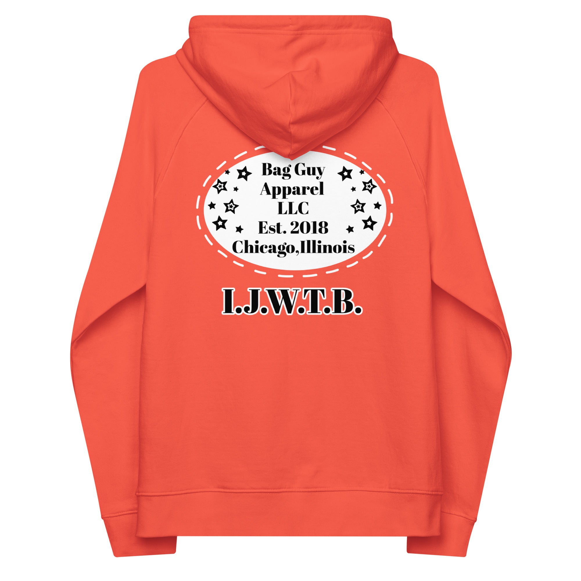Bagguy I collection Unisex eco raglan hoodie
