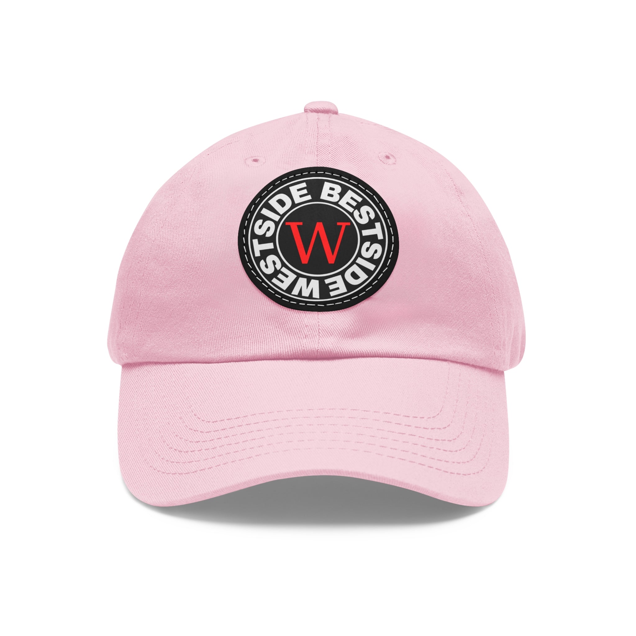 Westside Dad Hat with Leather Patch (Round)