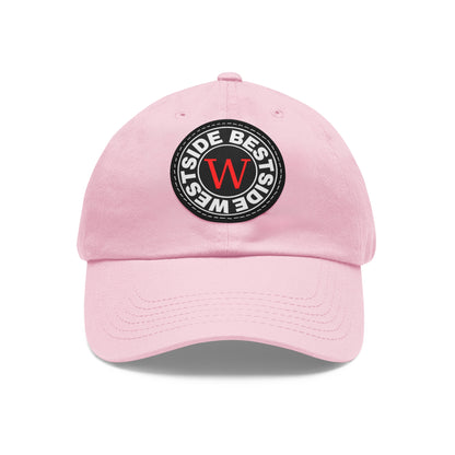 Westside Dad Hat with Leather Patch (Round)
