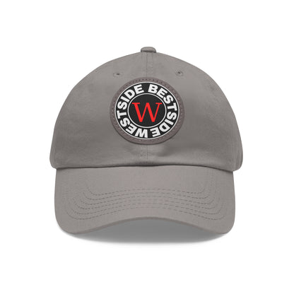 Westside Dad Hat with Leather Patch (Round)