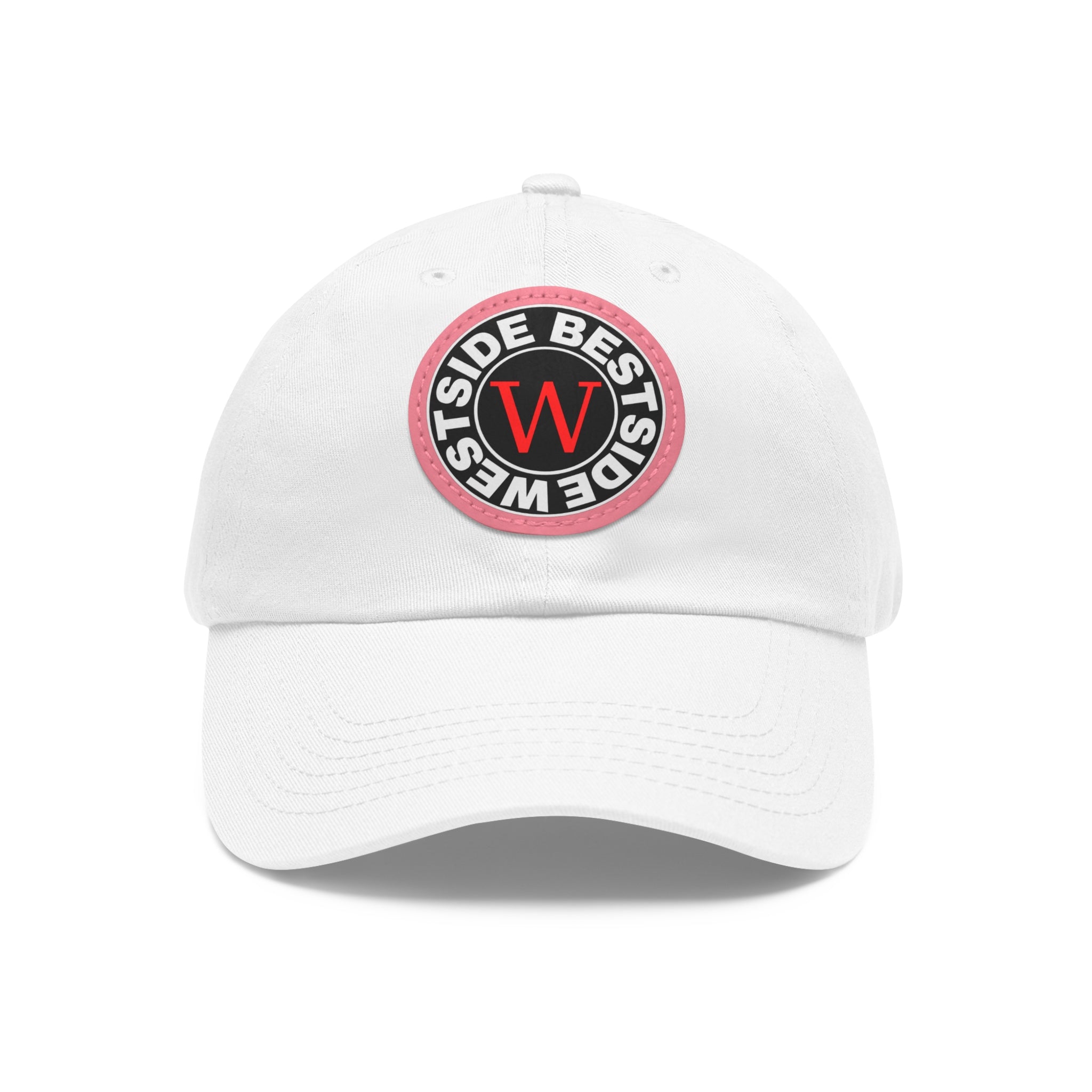 Westside Dad Hat with Leather Patch (Round)
