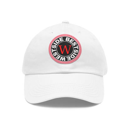 Westside Dad Hat with Leather Patch (Round)