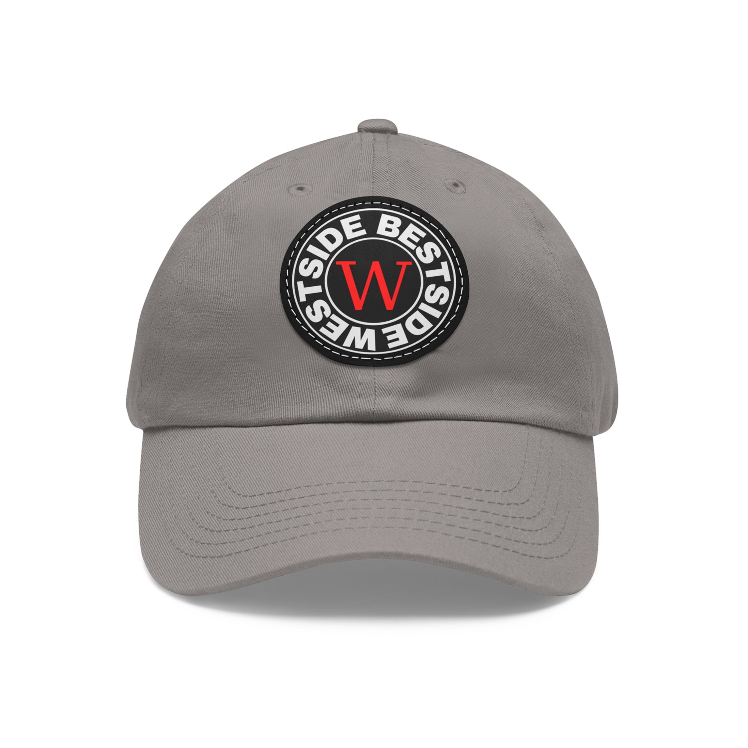 Westside Dad Hat with Leather Patch (Round)