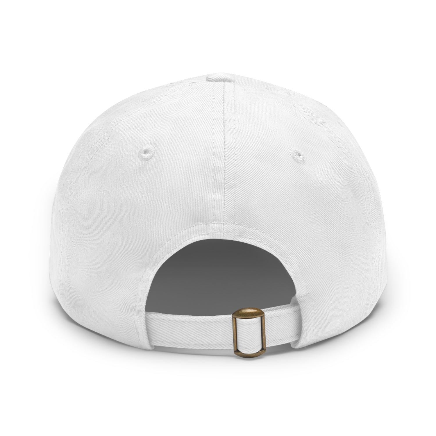 Westside Dad Hat with Leather Patch (Round)