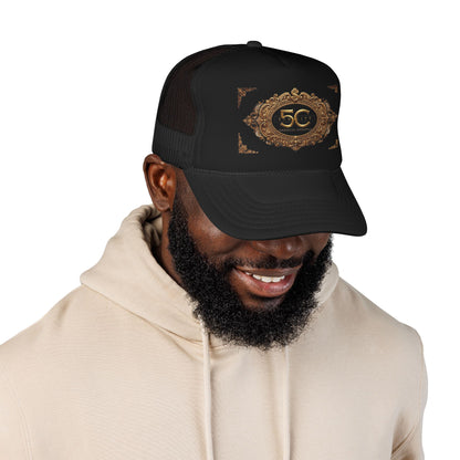 5th City 1st Year  Anniversary Gold Emblem Trucker Hat