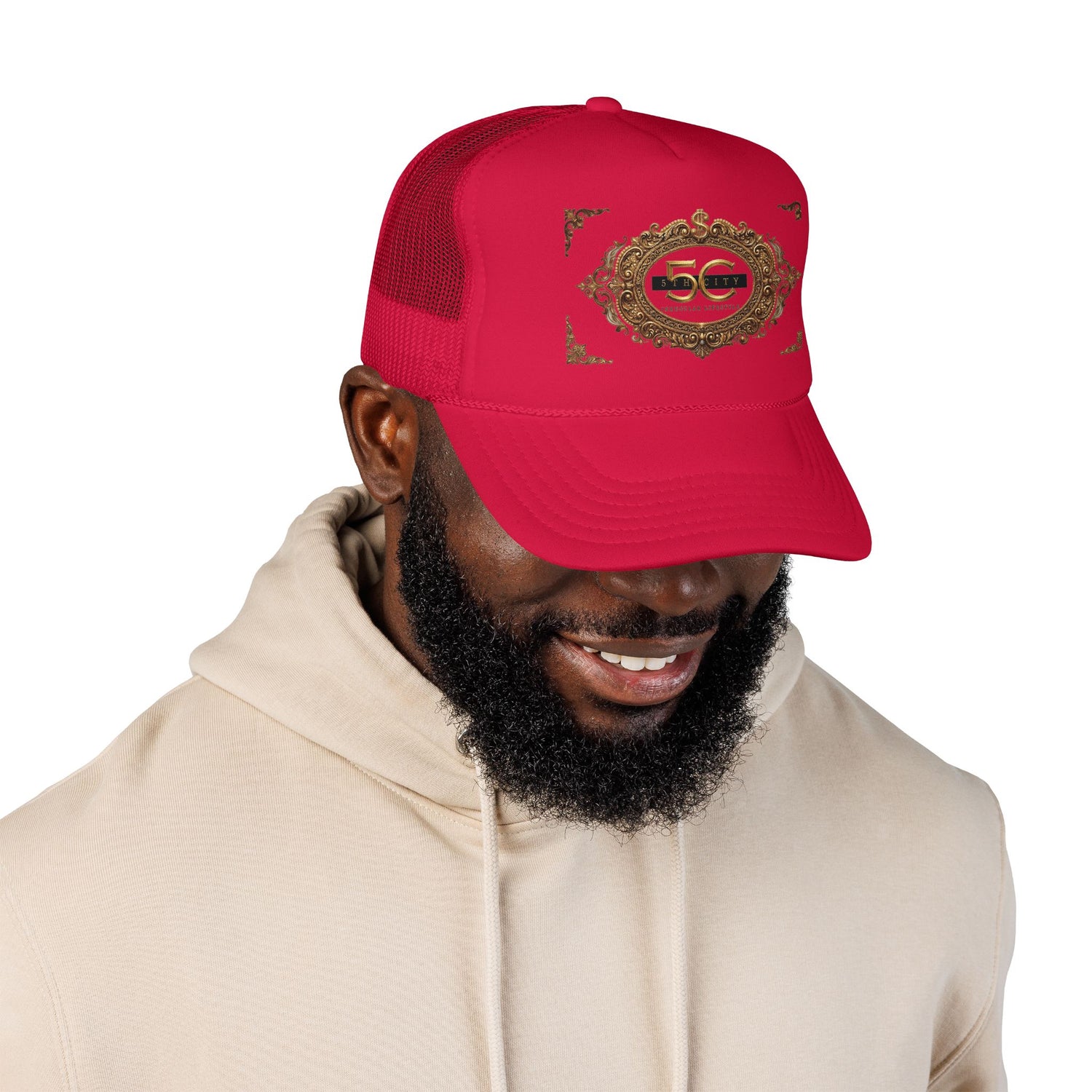 5th City 1st Year  Anniversary Gold Emblem Trucker Hat