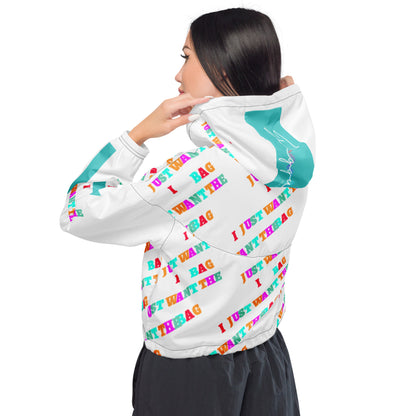 IJWTB Multicolor Women’s cropped windbreaker