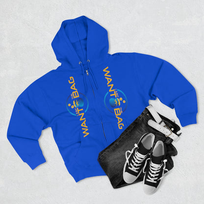 I.J.W.T.B. Unisex Premium Full Zip Hoodie - BAG GUY APPAREL L.L.C.