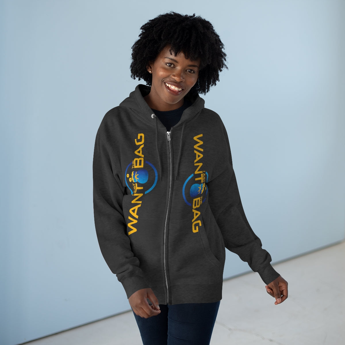 I.J.W.T.B. Unisex Premium Full Zip Hoodie - BAG GUY APPAREL L.L.C.