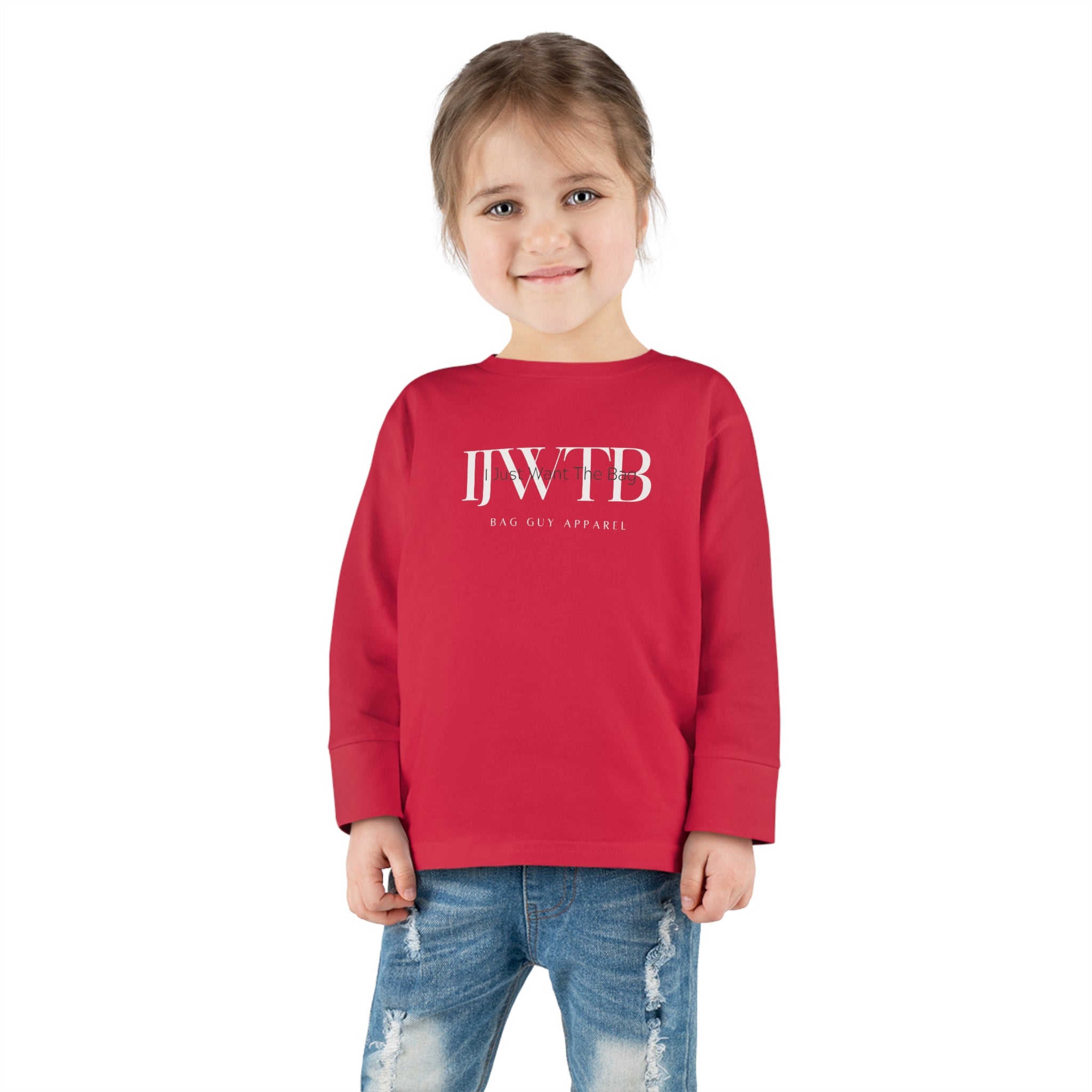 IJWTB Signature Print Toddler Long Sleeve Tee