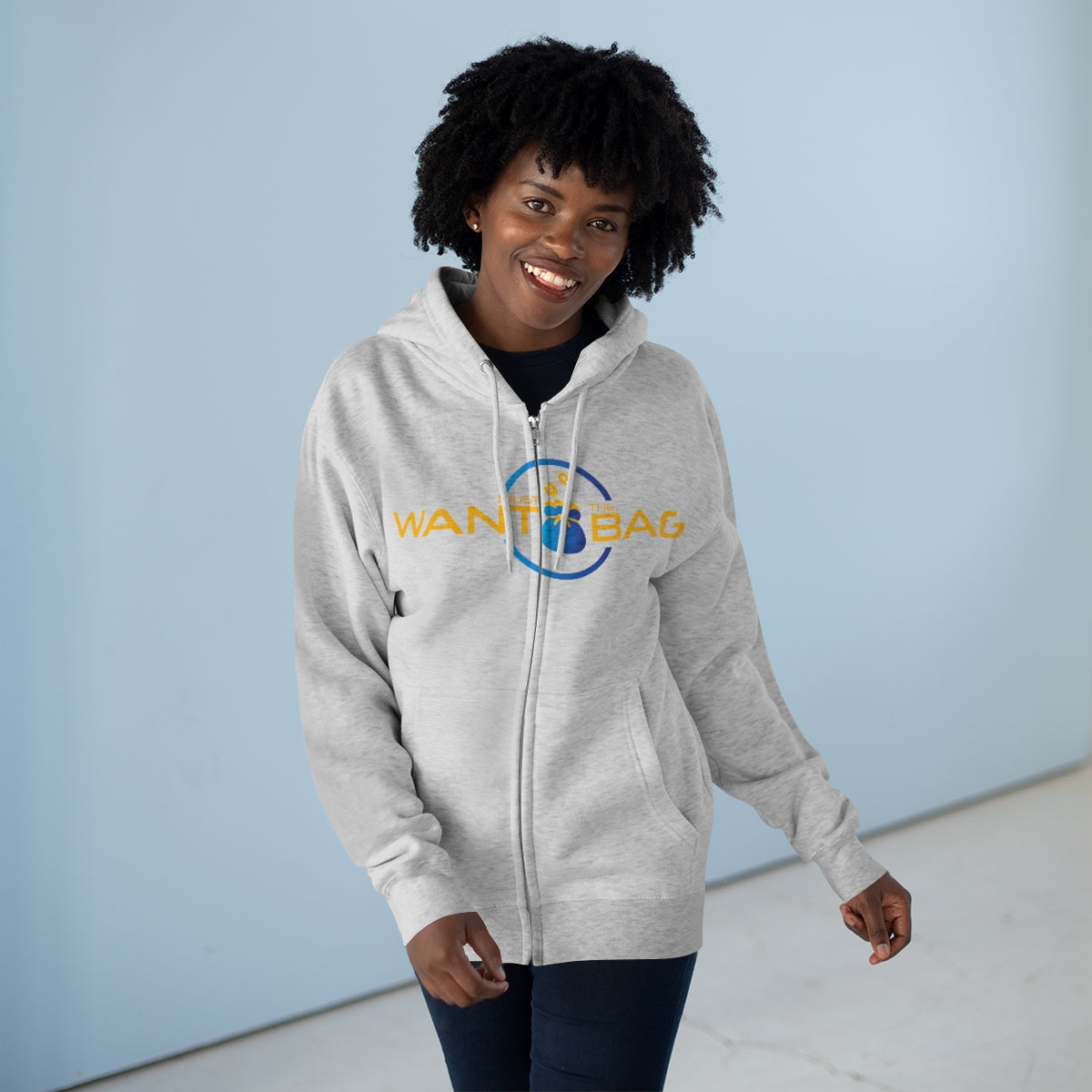 I.J.W.T.B. Unisex Premium Full Zip Hoodie - BAG GUY APPAREL L.L.C.