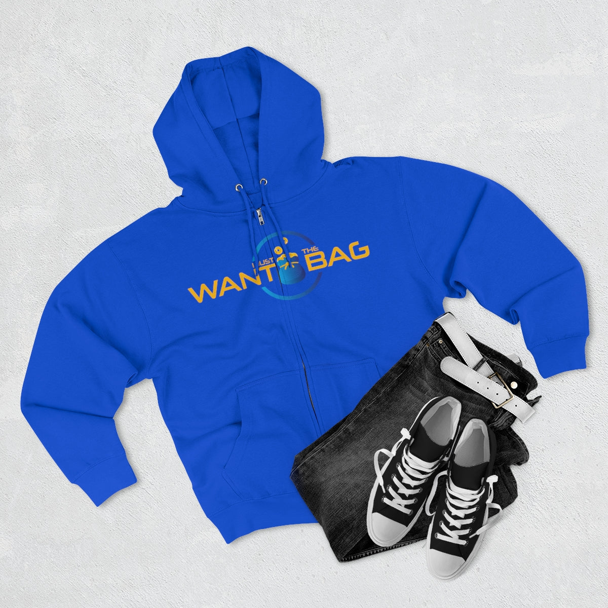 I.J.W.T.B. Unisex Premium Full Zip Hoodie - BAG GUY APPAREL L.L.C.