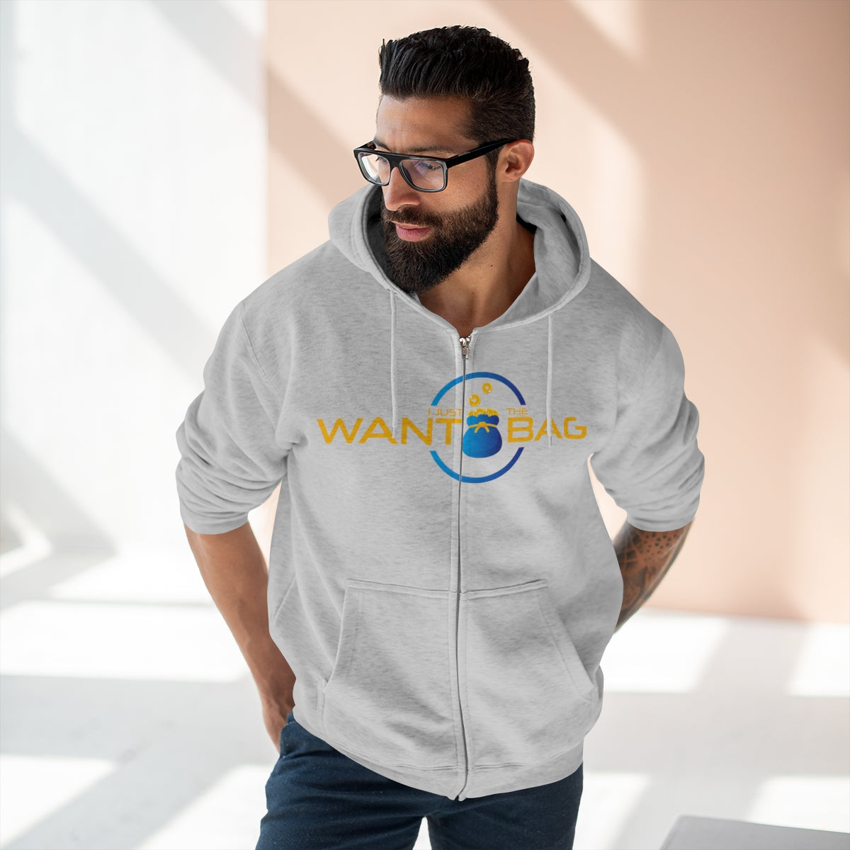 I.J.W.T.B. Unisex Premium Full Zip Hoodie - BAG GUY APPAREL L.L.C.