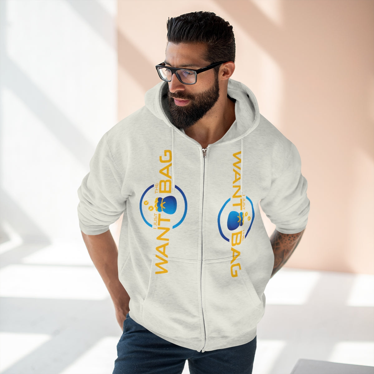 I.J.W.T.B. Unisex Premium Full Zip Hoodie - BAG GUY APPAREL L.L.C.