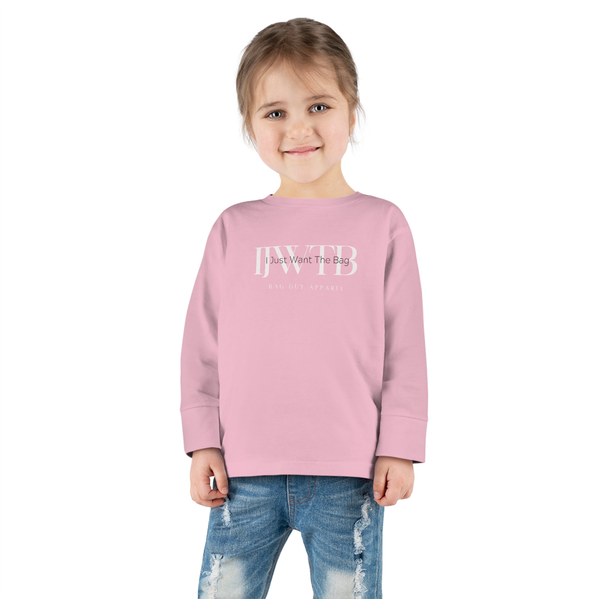 IJWTB Signature Print Toddler Long Sleeve Tee