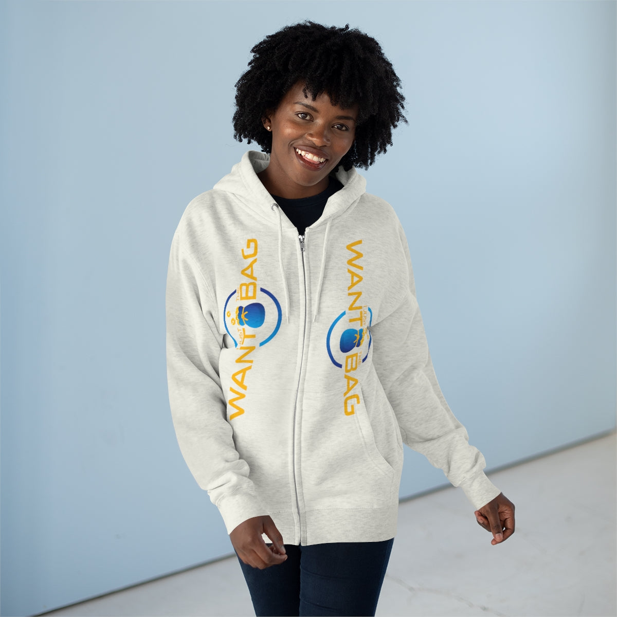 I.J.W.T.B. Unisex Premium Full Zip Hoodie - BAG GUY APPAREL L.L.C.