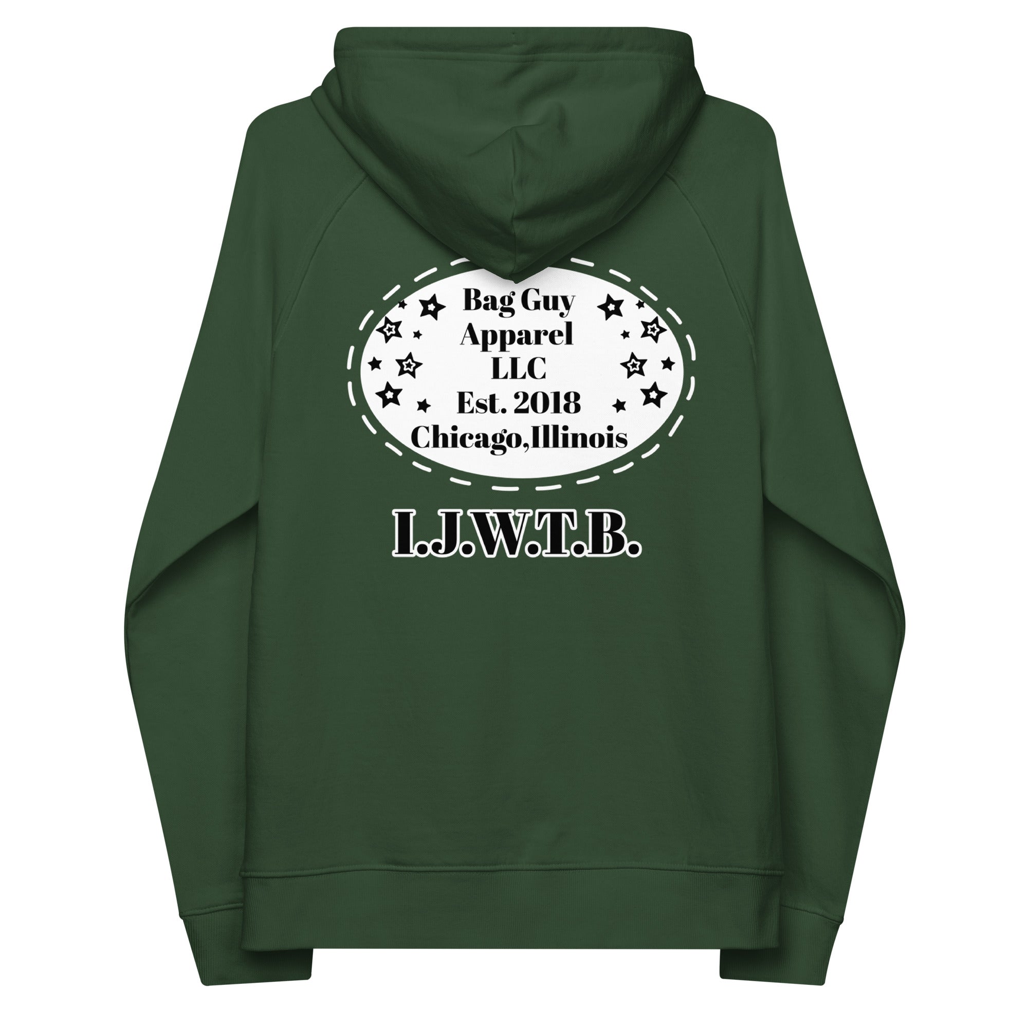 Bagguy I collection Unisex eco raglan hoodie