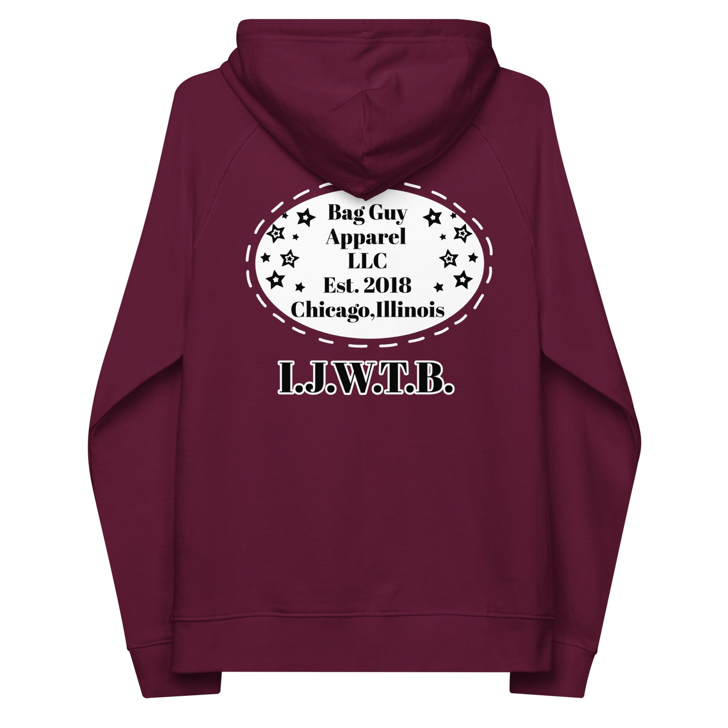 Bagguy I collection Unisex eco raglan hoodie
