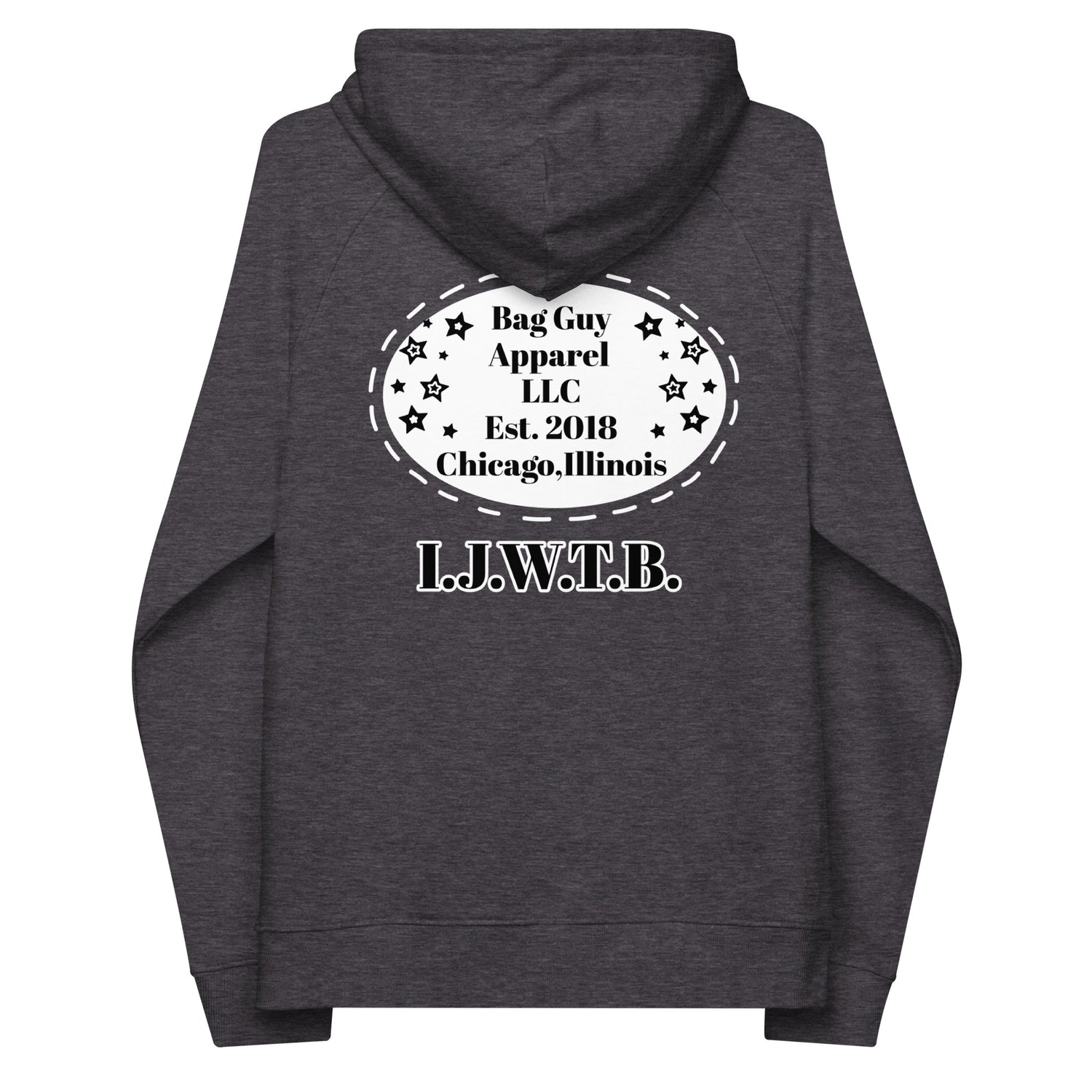 Bagguy I collection Unisex eco raglan hoodie