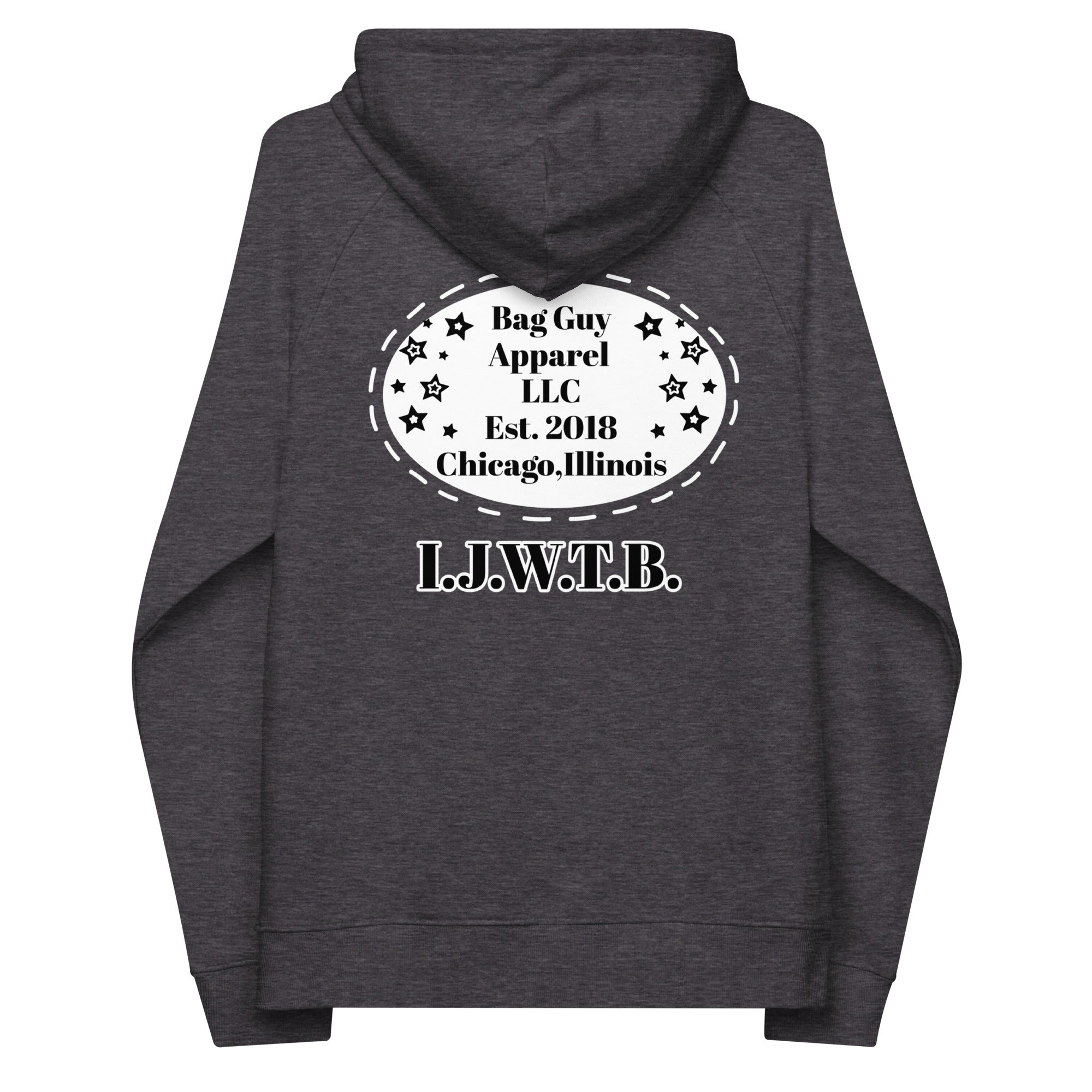 Bagguy I collection Unisex eco raglan hoodie